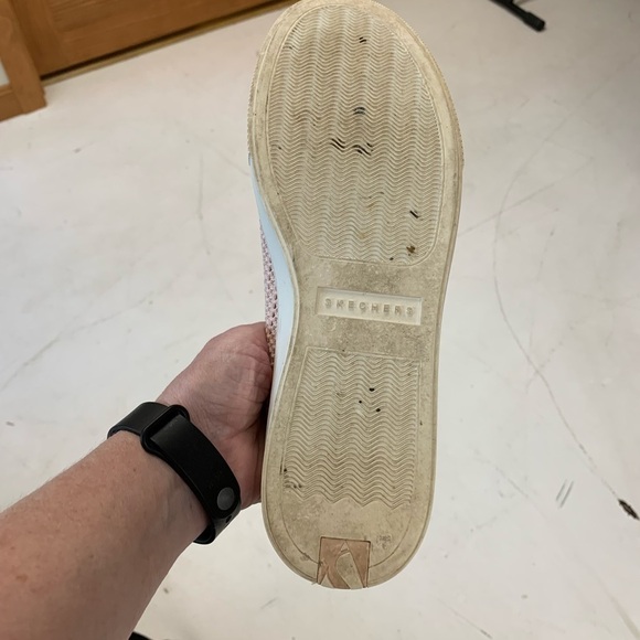 COPY - Skechers street fashion lace up sneakers blush pink textile upper size8 - Picture 6 of 9